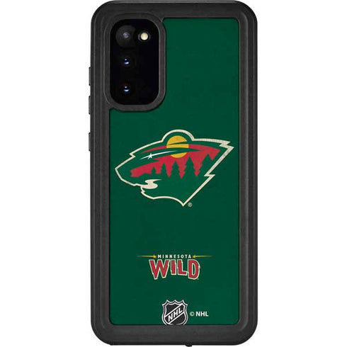 NHL Minnesota Wild Distressed Galaxy S20 Waterproof Case