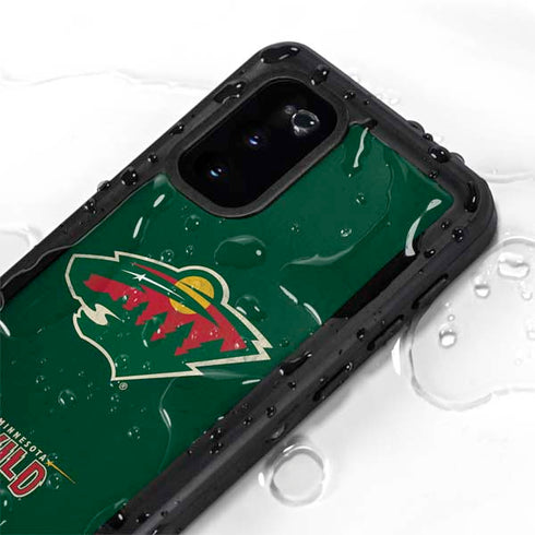 NHL Minnesota Wild Distressed Galaxy S20 Waterproof Case