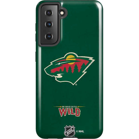 NHL Minnesota Wild Distressed Galaxy S21 5G Pro Case