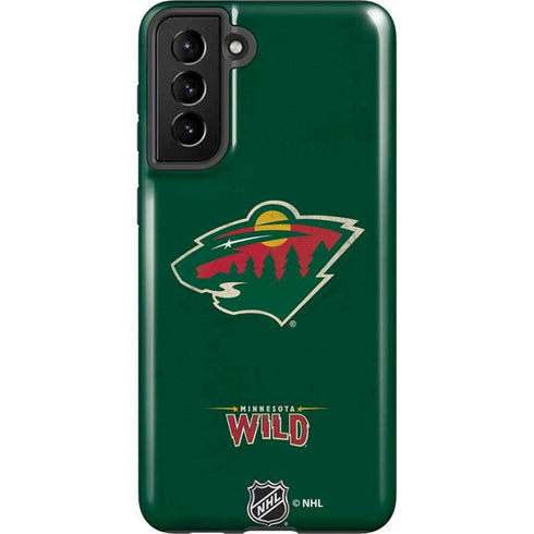 NHL Minnesota Wild Distressed Galaxy S21 Plus 5G Pro Case