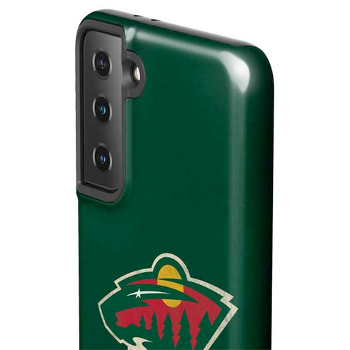 NHL Minnesota Wild Distressed Galaxy S21 Plus 5G Pro Case