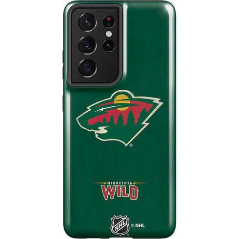 NHL Minnesota Wild Distressed Galaxy S21 Ultra 5G Pro Case