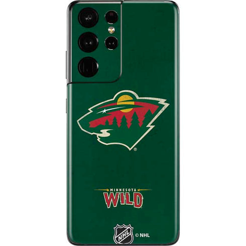 NHL Minnesota Wild Distressed Galaxy S21 Ultra 5G Skin