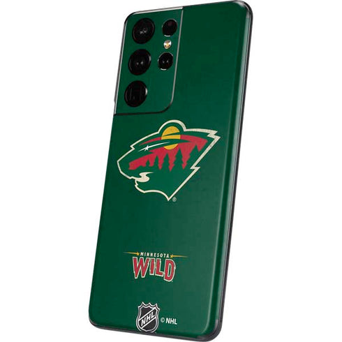 NHL Minnesota Wild Distressed Galaxy S21 Ultra 5G Skin