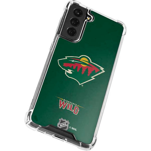 NHL Minnesota Wild Distressed Galaxy S22 Clear Case