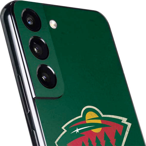 NHL Minnesota Wild Distressed Galaxy S22 Plus Skin