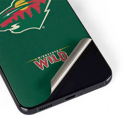 NHL Minnesota Wild Distressed Galaxy S22 Plus Skin
