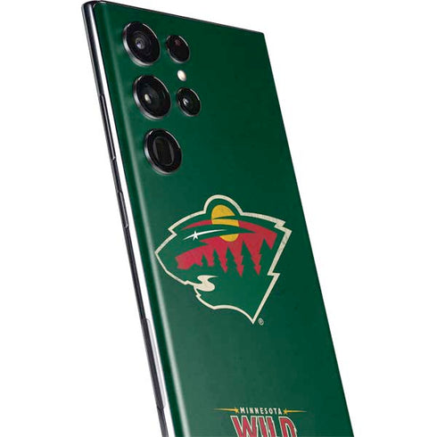 NHL Minnesota Wild Distressed Galaxy S22 Ultra Skin