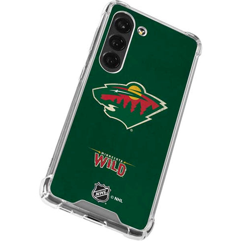 NHL Minnesota Wild Distressed Galaxy S23 Clear Case