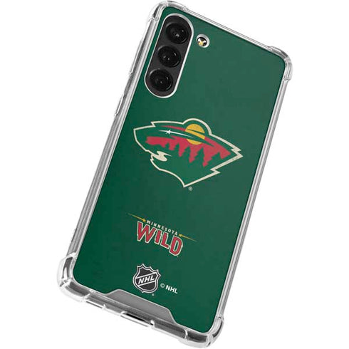 NHL Minnesota Wild Distressed Galaxy S23 Plus Clear Case