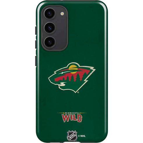 NHL Minnesota Wild Distressed Galaxy S23 Plus Pro Case