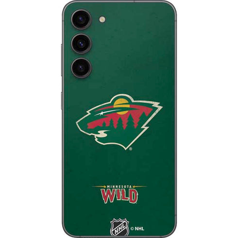 NHL Minnesota Wild Distressed Galaxy S23 Plus Skin
