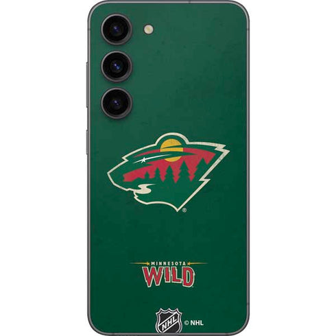 NHL Minnesota Wild Distressed Galaxy S23 Skin
