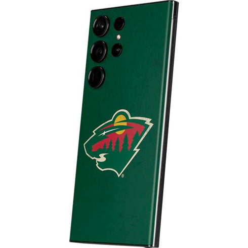 NHL Minnesota Wild Distressed Galaxy S23 Ultra Skin