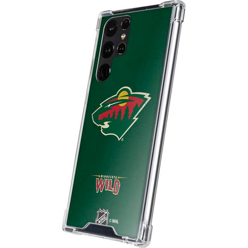 NHL Minnesota Wild Distressed Galaxy S24 Ultra Clear Case