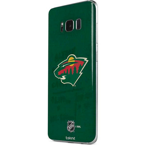 NHL Minnesota Wild Distressed Galaxy S8 Skin