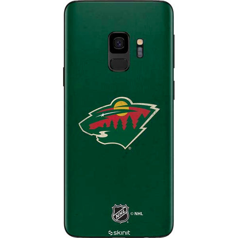 NHL Minnesota Wild Distressed Galaxy S9 Skin