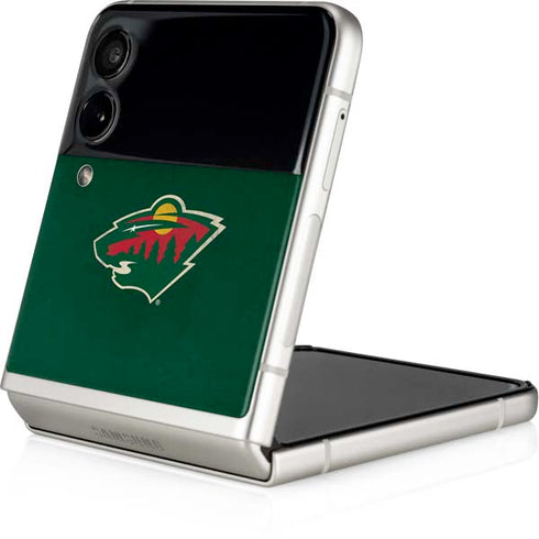 NHL Minnesota Wild Distressed Galaxy Z Flip4 5G Skin