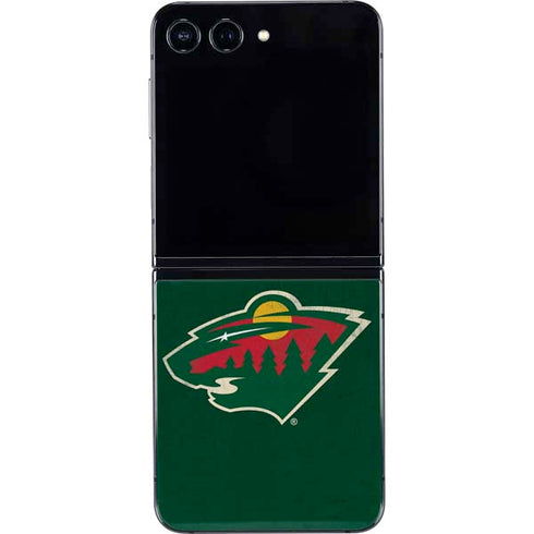 NHL Minnesota Wild Distressed Galaxy Z Flip5 5G Skin