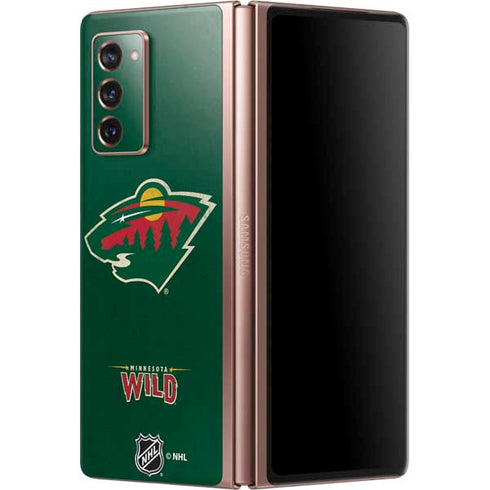 NHL Minnesota Wild Distressed Galaxy Z Fold2 5G Skin
