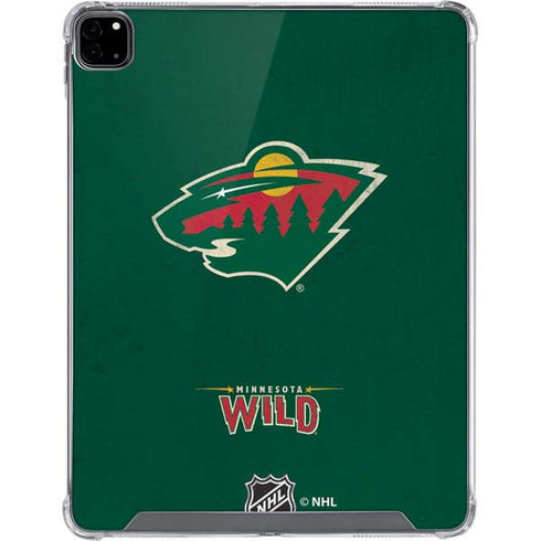 NHL Minnesota Wild Distressed iPad Pro 12.9in (2020) Clear Case