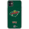 NHL Minnesota Wild Distressed iPhone 11 Clear Case