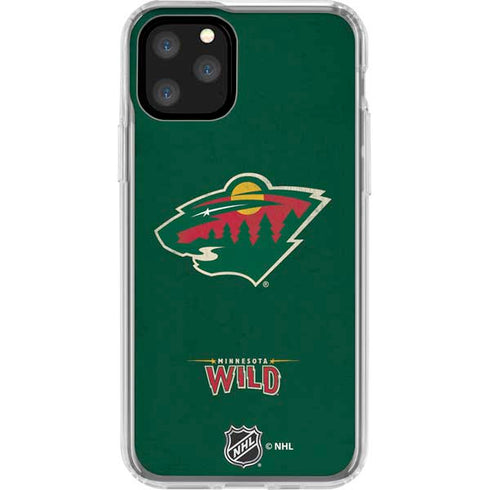 NHL Minnesota Wild Distressed iPhone 11 Pro Clear Case