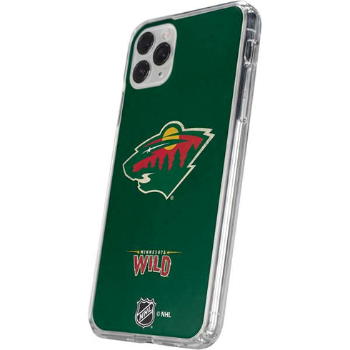 NHL Minnesota Wild Distressed iPhone 11 Pro Clear Case