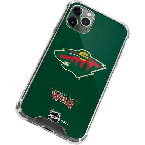 NHL Minnesota Wild Distressed iPhone 11 Pro Max Clear Case