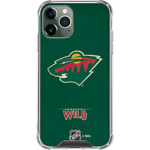 NHL Minnesota Wild Distressed iPhone 11 Pro Max Clear Case