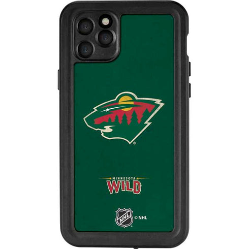 NHL Minnesota Wild Distressed iPhone 11 Pro Max Waterproof Case