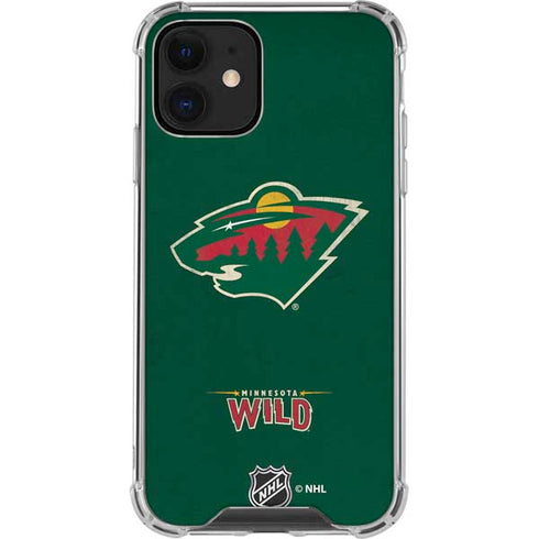 NHL Minnesota Wild Distressed iPhone 12 Mini Clear Case