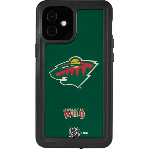 NHL Minnesota Wild Distressed iPhone 12 Mini Waterproof Case