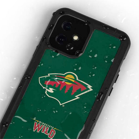 NHL Minnesota Wild Distressed iPhone 12 Mini Waterproof Case