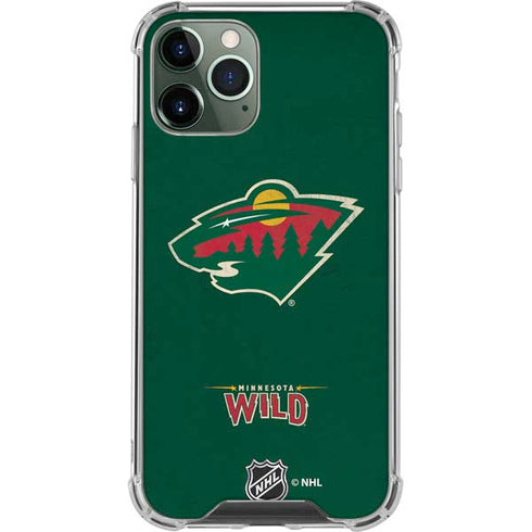 NHL Minnesota Wild Distressed iPhone 12 Pro Max Clear Case