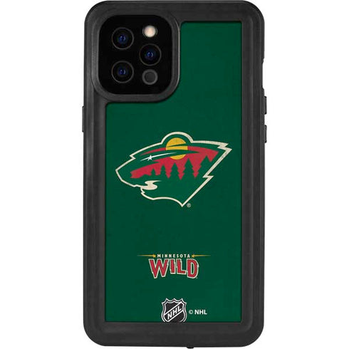 NHL Minnesota Wild Distressed iPhone 12 Pro Max Waterproof Case