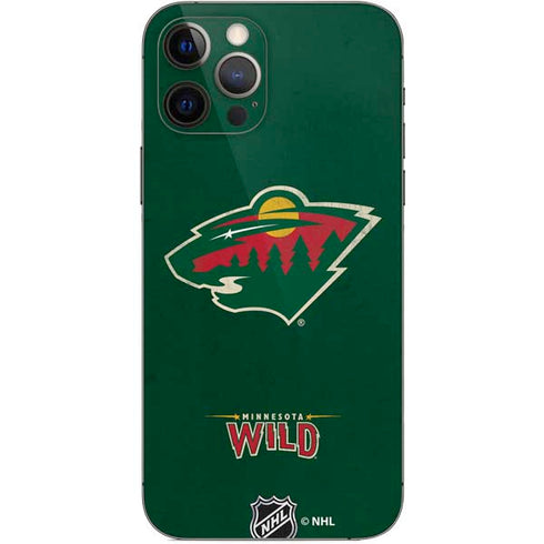 NHL Minnesota Wild Distressed iPhone 12 Pro Skin