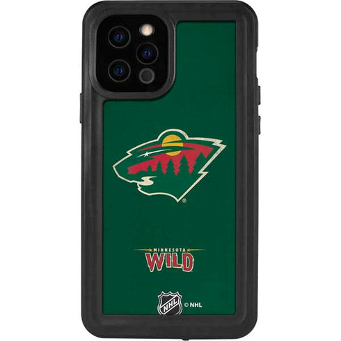 NHL Minnesota Wild Distressed iPhone 12 Pro Waterproof Case