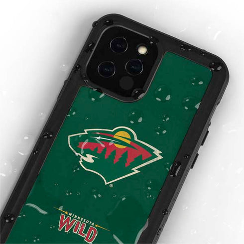 NHL Minnesota Wild Distressed iPhone 12 Pro Waterproof Case