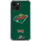 NHL Minnesota Wild Distressed iPhone 13 Mini Clear Case