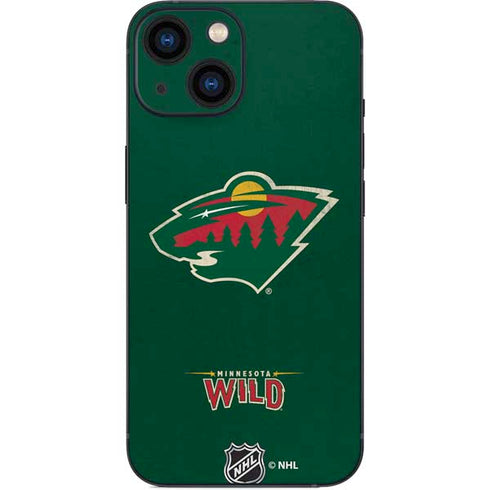 NHL Minnesota Wild Distressed iPhone 13 Mini Skin