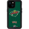 NHL Minnesota Wild Distressed iPhone 13 Mini Waterproof Case
