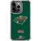 NHL Minnesota Wild Distressed iPhone 13 Pro Clear Case