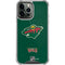 NHL Minnesota Wild Distressed iPhone 13 Pro Max Clear Case