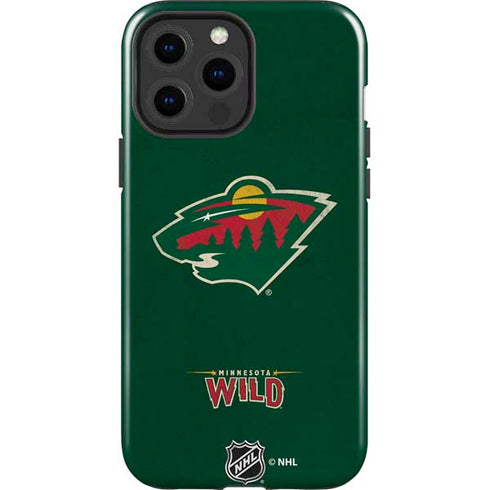 NHL Minnesota Wild Distressed iPhone 13 Pro Max Impact Case