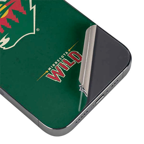 NHL Minnesota Wild Distressed iPhone 13 Pro Max Skin