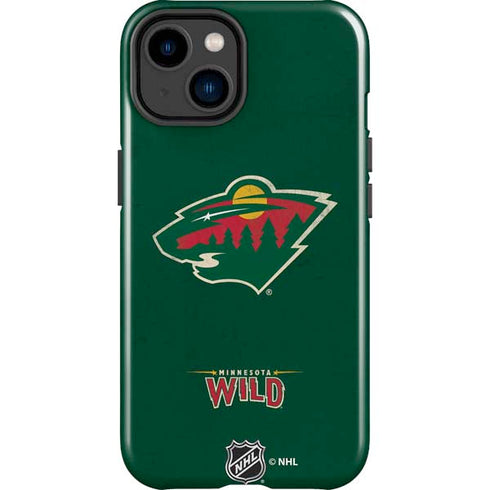 NHL Minnesota Wild Distressed iPhone 14 Plus Impact Case
