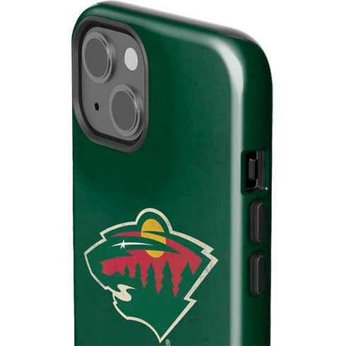NHL Minnesota Wild Distressed iPhone 15 Impact Case