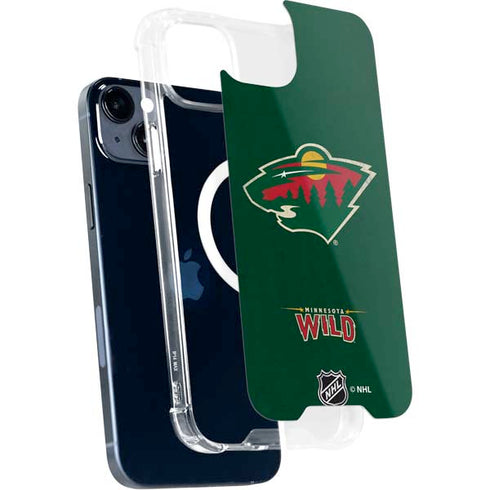 NHL Minnesota Wild Distressed iPhone 15 Plus MagSafe Case
