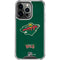 NHL Minnesota Wild Distressed iPhone 14 Pro Clear Case